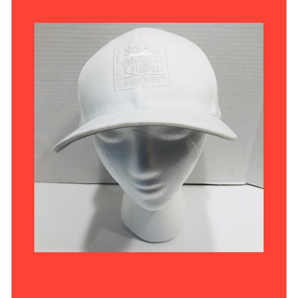 SABA Unspoiled Queen Trucker Hat White Juliana's Tropics L‎ XL FLEXFIT Yupoong